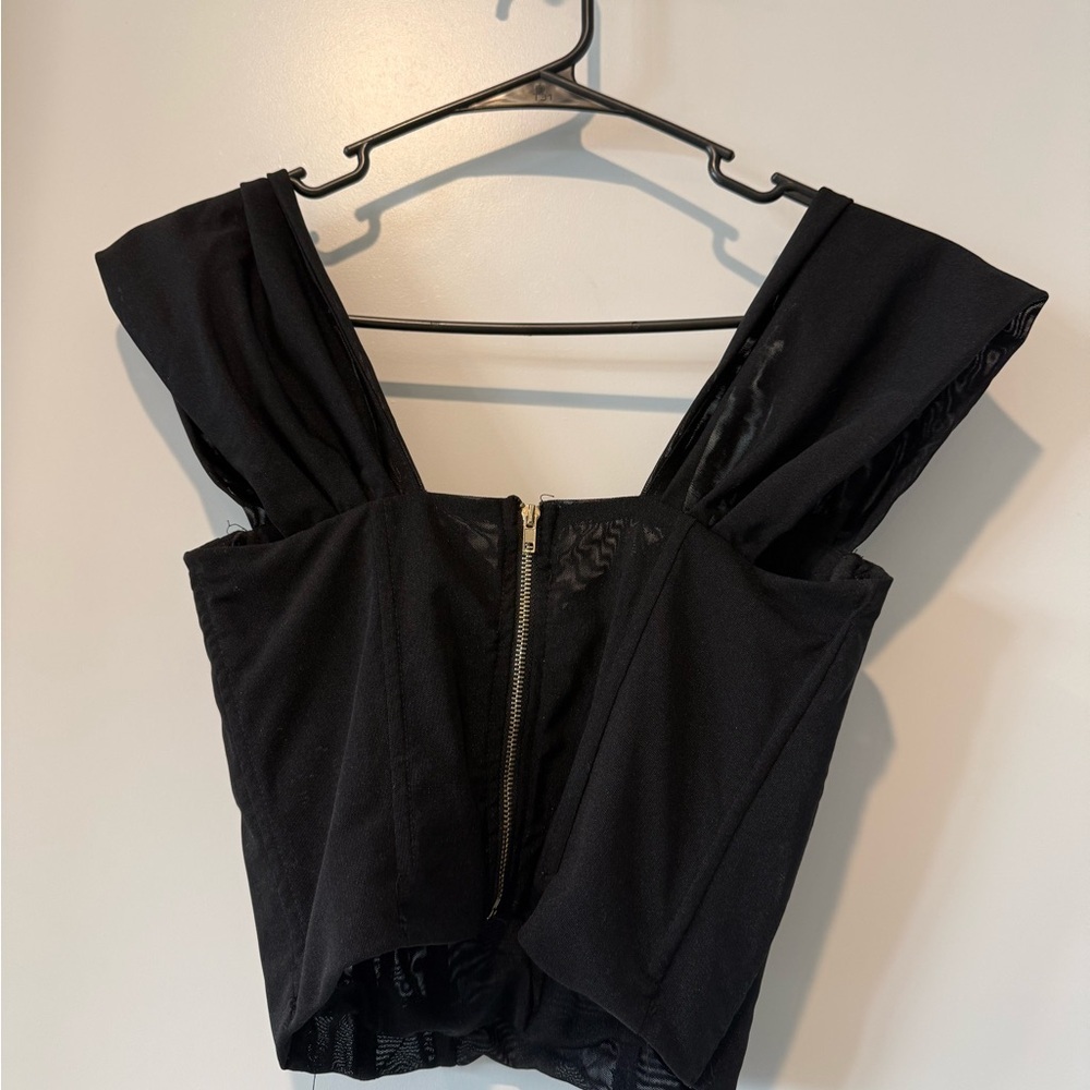 Fashion Nova Black Corset Top - Picture 4 of 5
